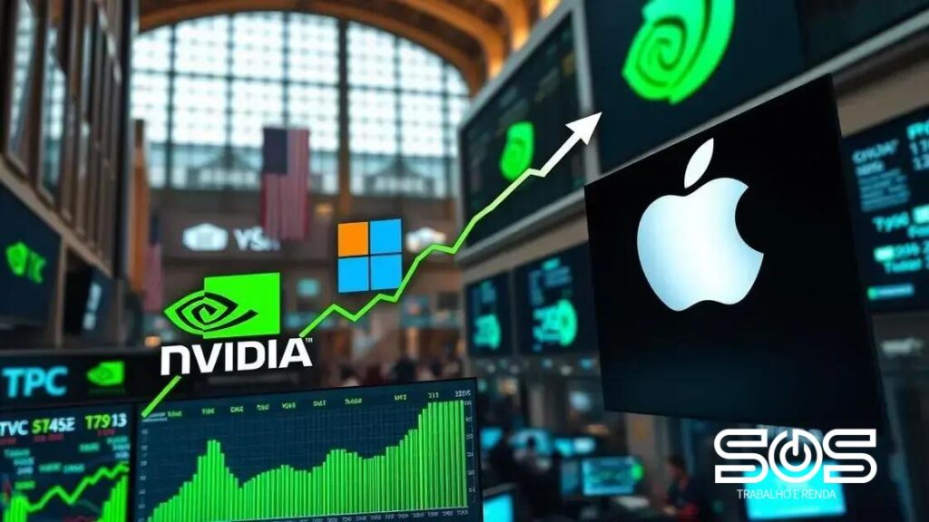 Nvidia supera Microsoft e assume maior valor de mercado entre empresas dos EUA