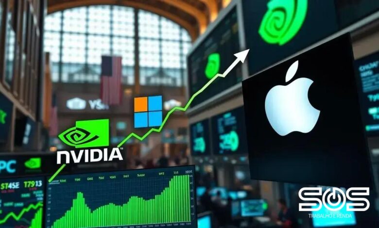 Nvidia supera Microsoft e assume maior valor de mercado entre empresas dos EUA