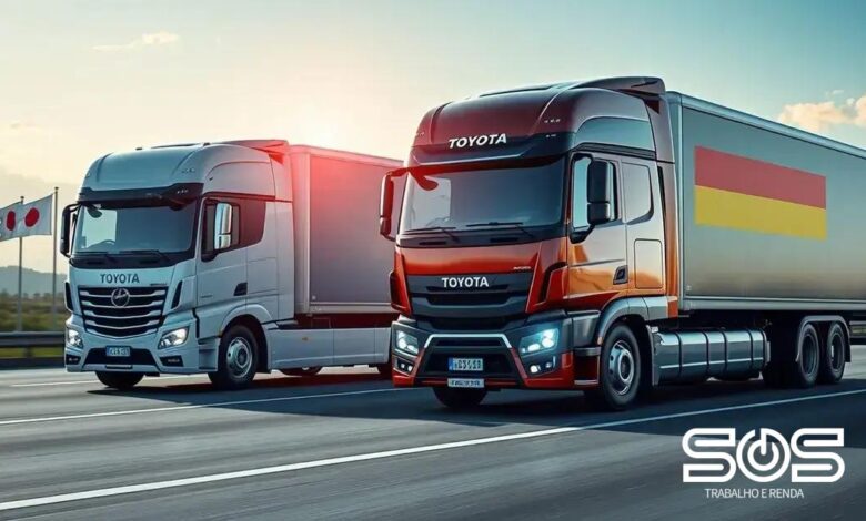 Toyota e Daimler Truck concluem fusão bilionária que muda o setor de veículos comerciais no Japão